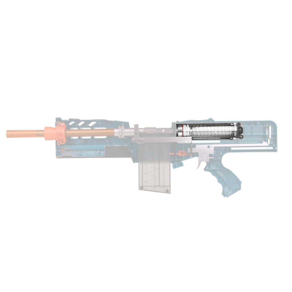 NERF DART GUN - LONGSTRIKE CS-6 Blue Sniper Rifle w/ Large